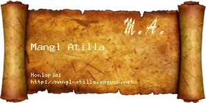 Mangl Atilla névjegykártya